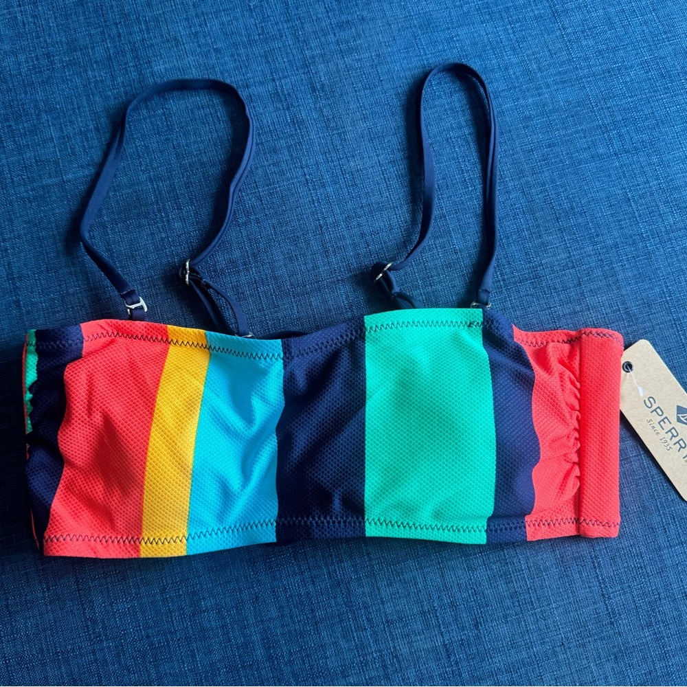 Sperry Multicolor Striped Bikini Top